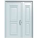 θωρακισμενη πορτα ασφαλειας με επενδυση αλουμινιου—doors4home.gr